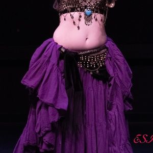 Purple ATS Tribal Belly Dance Skirt